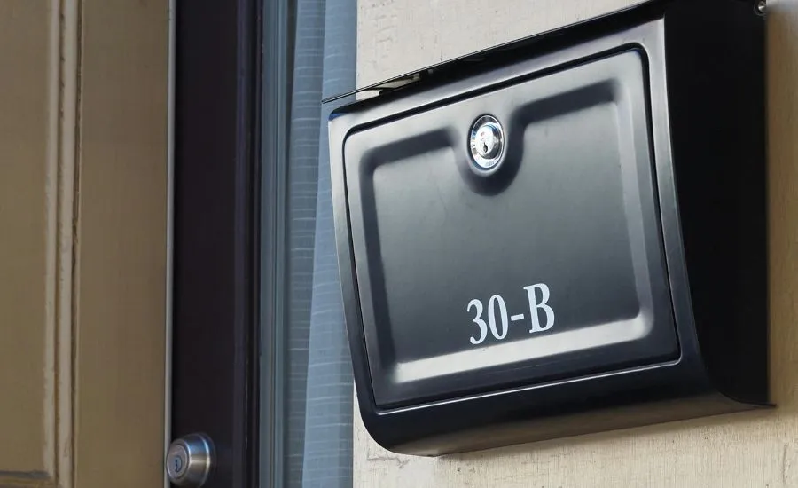 Residential mailbox with secure lock ready for replacement