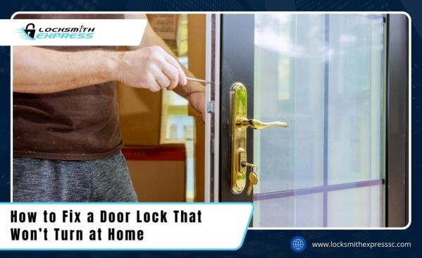 how to fix a door lock that won't turn